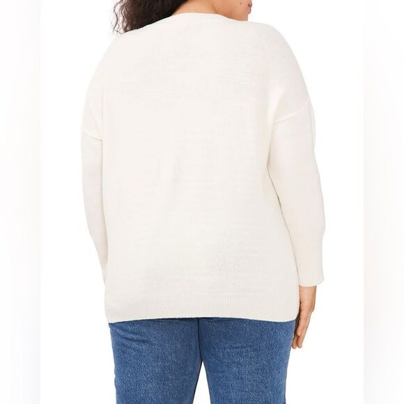 Vince Camuto Seamed Crewneck Sweater - Picture 2 of 13
